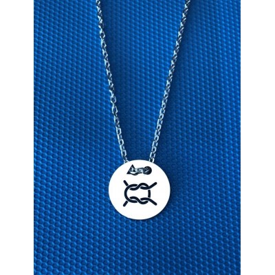 Collier femme argent, créateur CabaneTchanque, Pendentif Noeud